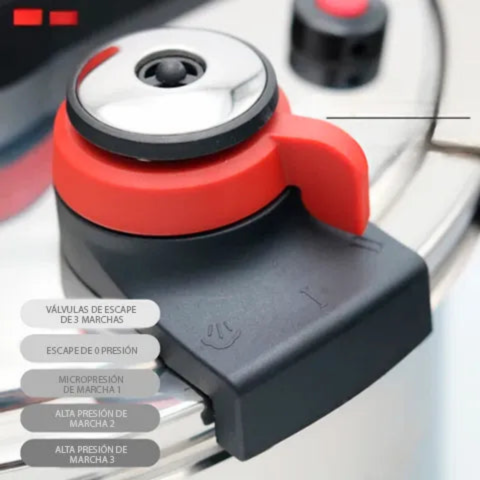 [Llévate 2 y paga 1] Olla de Presión TurboChef de Acero Inoxidable - A Prueba de Explosiones + REGALO: Kit de Utensilios
