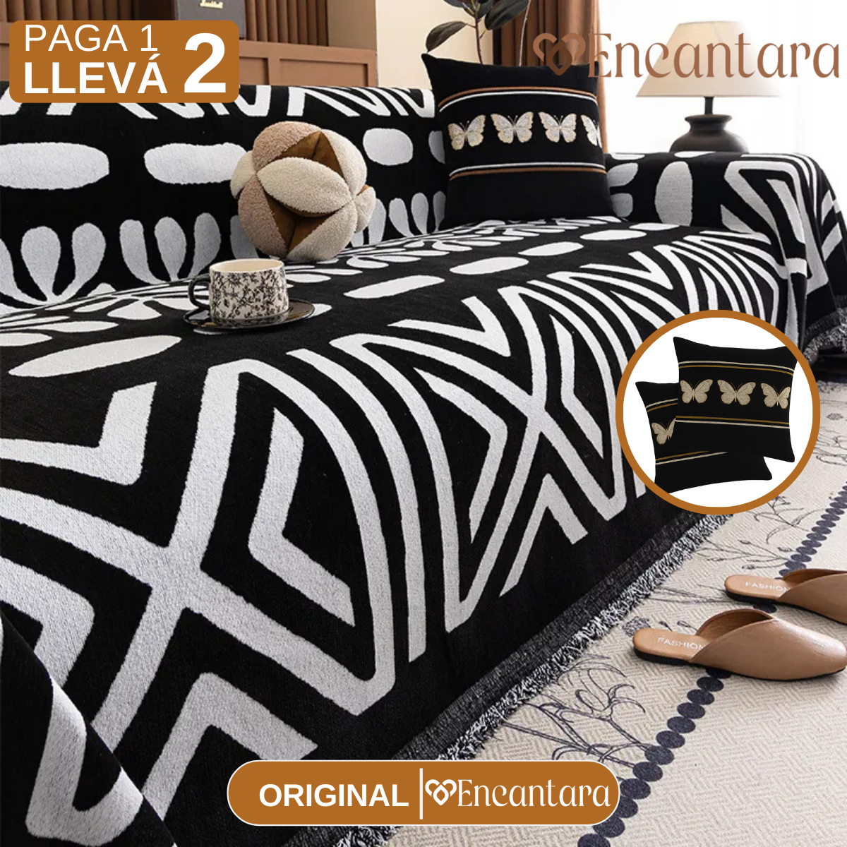 [Lleva 2 y Paga 1] Funda para Sofá (Calidad y Comodidad para tu Hogar) +2 REGALOS: 2 Fundas para Cojines