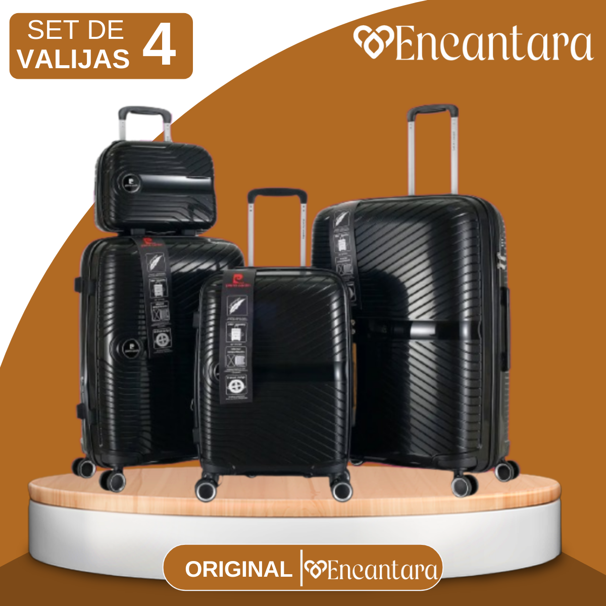 Set De 4 Valijas Rigidas Lavon Giro 360 Beauty(Perfectas para viajar)
